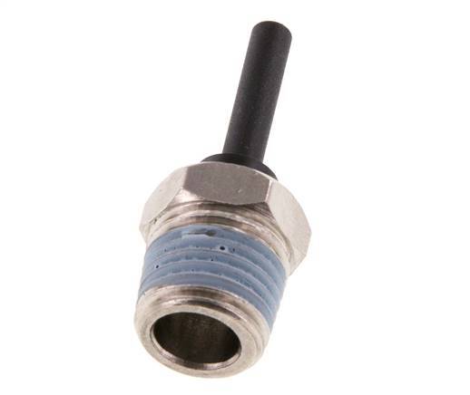 4mm x R1/4'' insteekfitting Messing/PA 66 buitendraad NBR [5 Stuks]