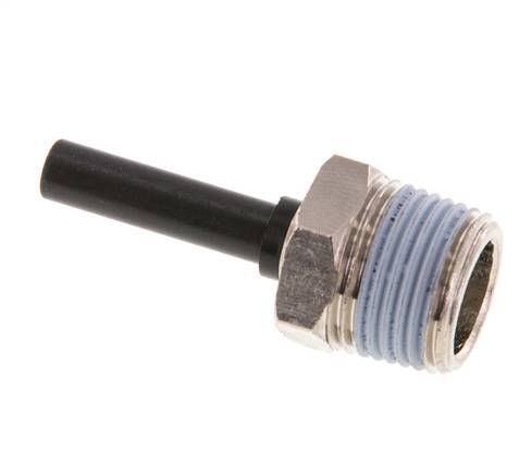 6mm x R3/8'' Plug-in Fitting with Male Threads Brass/PA 66 NBR [5 Pieces]