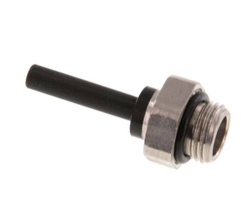 4mm x G1/8'' insteekfitting Messing/PA 66 buitendraad NBR [5 Stuks]