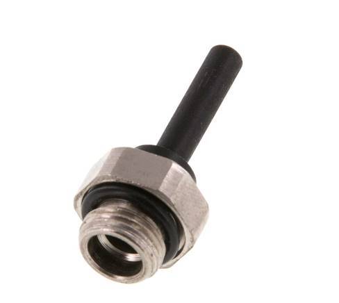 4mm x G1/8'' insteekfitting Messing/PA 66 buitendraad NBR [5 Stuks]