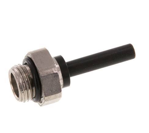 4mm x G1/8'' insteekfitting Messing/PA 66 buitendraad NBR [5 Stuks]