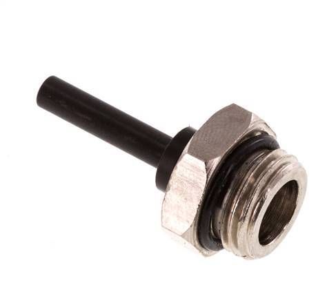 4mm x G1/4'' insteekfitting Messing/PA 66 buitendraad NBR [5 Stuks]