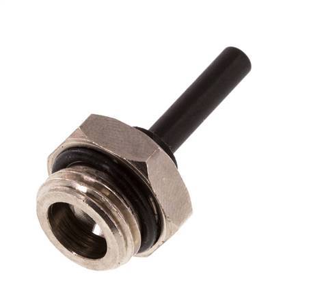 4mm x G1/4'' insteekfitting Messing/PA 66 buitendraad NBR [5 Stuks]