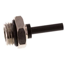 4mm x G1/4'' insteekfitting Messing/PA 66 buitendraad NBR [5 Stuks]