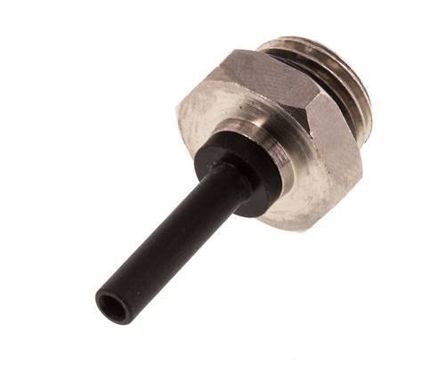 4mm x G1/4'' insteekfitting Messing/PA 66 buitendraad NBR [5 Stuks]
