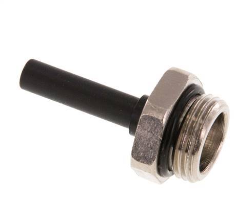 6mm x G3/8'' insteekfitting Messing/PA 66 Buitendraad NBR [2 Stuks]