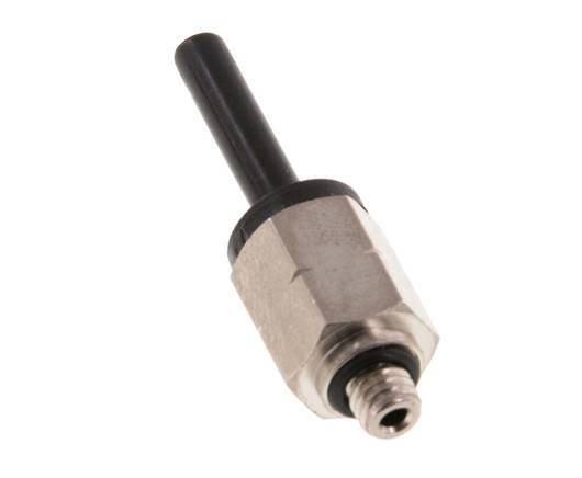 4mm x UNF 10-32 Plug-in Fitting Brass/PA 66 NBR [5 Pieces]