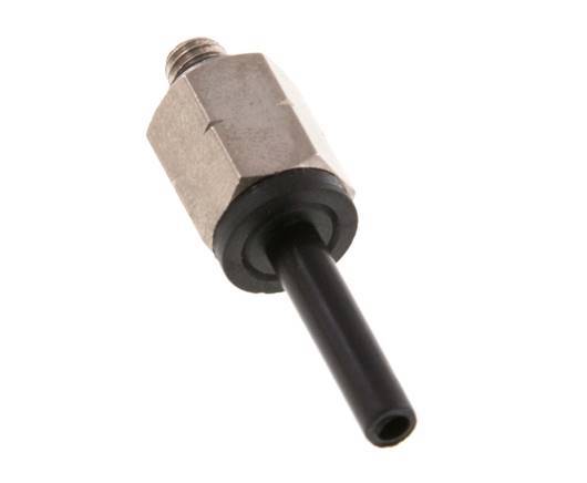 4mm x UNF 10-32 Plug-in Fitting Brass/PA 66 NBR [5 Pieces]