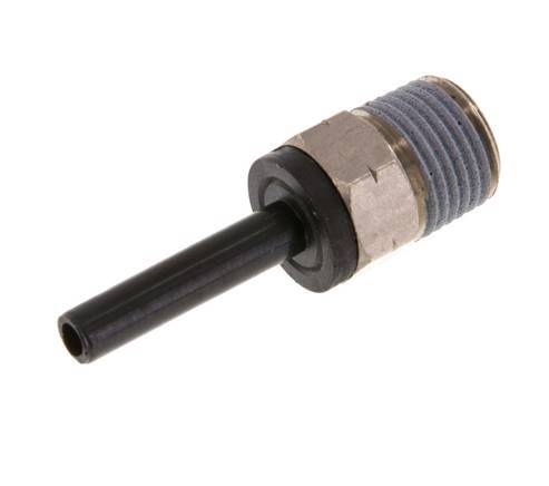 4mm x 1/8'' NPT insteekfitting Messing/PA 66 Buitendraad NBR [2 Stuks]