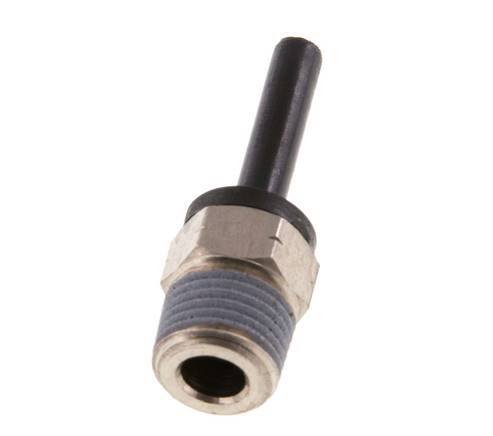 4mm x 1/8'' NPT insteekfitting Messing/PA 66 Buitendraad NBR [2 Stuks]