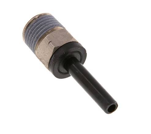 4mm x 1/8'' NPT insteekfitting Messing/PA 66 Buitendraad NBR [2 Stuks]