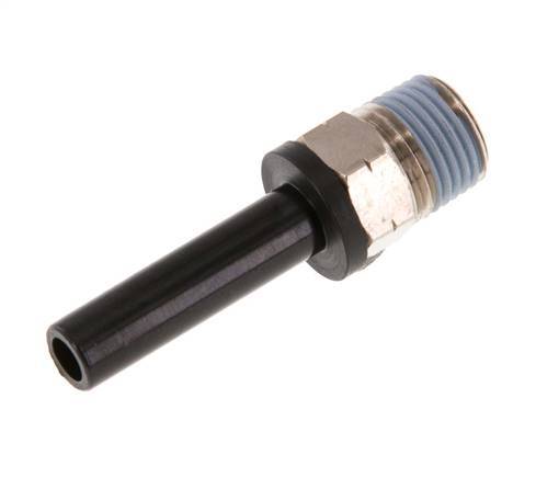 6mm x 1/8'' NPT Plug-in Fitting with Male Threads Brass/PA 66 NBR [2 Pieces]