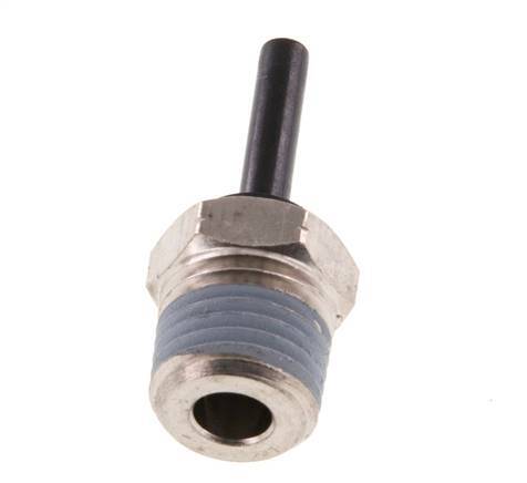 4mm x 1/4'' NPT insteekfitting Messing/PA 66 Buitendraad NBR [2 Stuks]