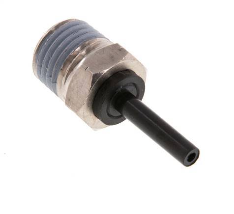 4mm x 1/4'' NPT insteekfitting Messing/PA 66 Buitendraad NBR [2 Stuks]
