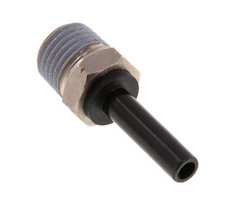 6mm x 1/4'' NPT insteekfitting Messing/PA 66 Buitendraad NBR [2 Stuks]