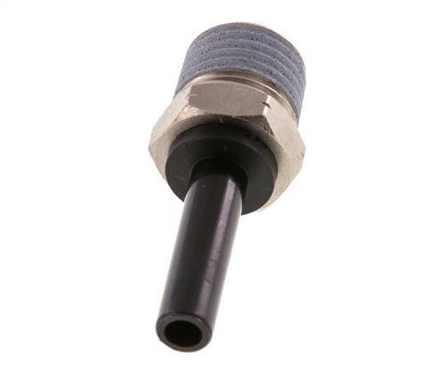 6mm x 1/4'' NPT insteekfitting Messing/PA 66 Buitendraad NBR [2 Stuks]