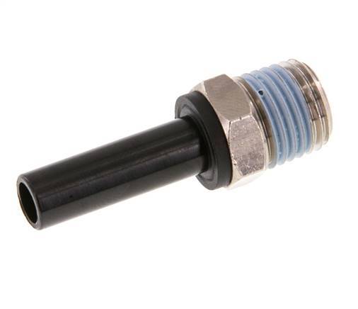 8mm x 1/4'' NPT Plug-in Fitting with Male Threads Brass/PA 66 NBR [2 Pieces]