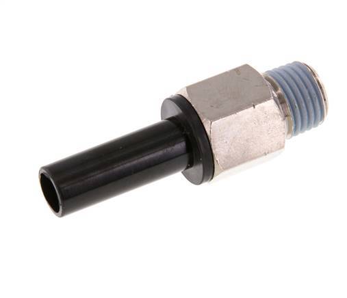 10mm x 1/4'' NPT Plug-in Fitting with Male Threads Brass/PA 66 NBR [2 Pieces]