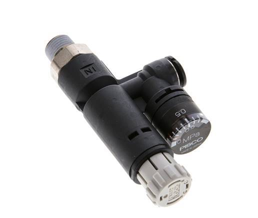 Pneumatische Drukregelaar 6mm - R1/8'' met manometer