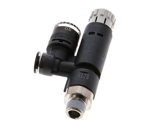Pneumatische Drukregelaar 6mm - R1/8'' met manometer