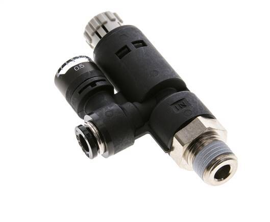 Pneumatische Drukregelaar 6mm - R1/4'' met manometer