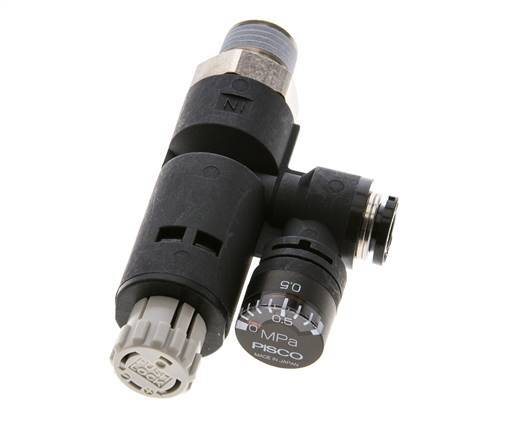 Pneumatische Drukregelaar 6mm - R1/4'' met manometer