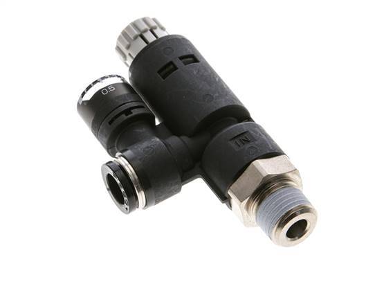 Pneumatische Drukregelaar 8mm - R1/4'' met manometer