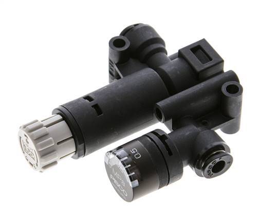 Pneumatische Drukregelaar 4mm met manometer