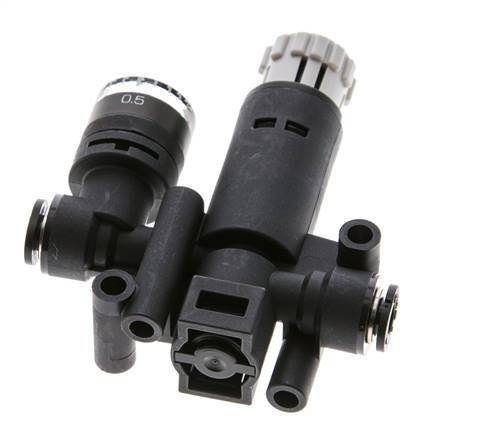 Pneumatische Drukregelaar 4mm met manometer