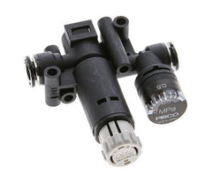 Pneumatische Drukregelaar 6mm met manometer