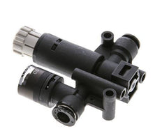 Pneumatische Drukregelaar 6mm met manometer