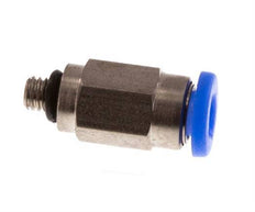 3mm x M 3 Staal/POM Insteekfitting Buitendraad Compact Ontwerp NBR [2 Stuks]