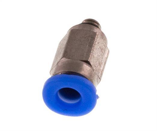 3mm x M 3 Staal/POM Insteekfitting Buitendraad Compact Ontwerp NBR [2 Stuks]
