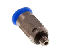 3mm x M 3 Staal/POM Insteekfitting Buitendraad Compact Ontwerp NBR [2 Stuks]