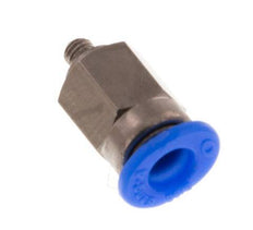 4mm x M 3 Staal/POM Insteekfitting Buitendraad Compact Ontwerp NBR [2 Stuks]
