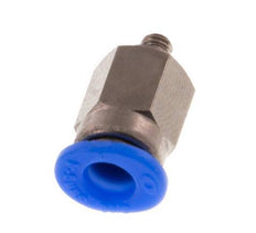 4mm x M 3 Staal/POM Insteekfitting Buitendraad Compact Ontwerp NBR [2 Stuks]