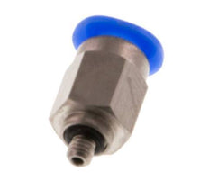 4mm x M 3 Staal/POM Insteekfitting Buitendraad Compact Ontwerp NBR [2 Stuks]