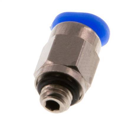 3mm x M 5 Messing/POM Insteekfitting buitendraad Compact Ontwerp NBR [5 Stuks]