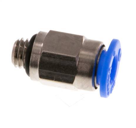 4mm x M 5 Messing/POM Insteekfitting buitendraad Compact Ontwerp NBR [5 Stuks]