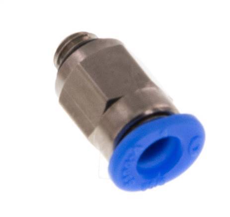 4mm x M 5 Messing/POM Insteekfitting buitendraad Compact Ontwerp NBR [5 Stuks]