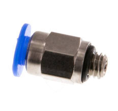 4mm x M 5 Messing/POM Insteekfitting buitendraad Compact Ontwerp NBR [5 Stuks]
