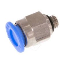 6mm x M 5 Messing/POM Insteekfitting buitendraad Compact Ontwerp NBR [5 Stuks]
