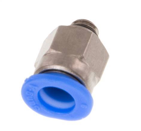 6mm x M 5 Messing/POM Insteekfitting buitendraad Compact Ontwerp NBR [5 Stuks]