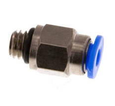 3mm x M 6 Messing/POM Insteekfitting Buitendraad Compact Ontwerp NBR [2 Stuks]