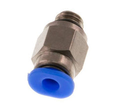 3mm x M 6 Messing/POM Insteekfitting Buitendraad Compact Ontwerp NBR [2 Stuks]