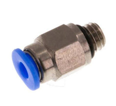 3mm x M 6 Messing/POM Insteekfitting Buitendraad Compact Ontwerp NBR [2 Stuks]
