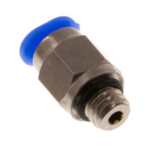 3mm x M 6 Messing/POM Insteekfitting Buitendraad Compact Ontwerp NBR [2 Stuks]
