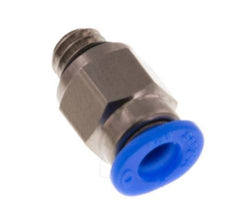 4mm x M 6 Messing/POM Insteekfitting Buitendraad Compact Ontwerp NBR [2 Stuks]