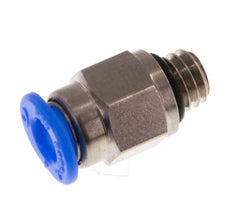 4mm x M 6 Messing/POM Insteekfitting Buitendraad Compact Ontwerp NBR [2 Stuks]