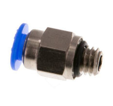 4mm x M 6 Messing/POM Insteekfitting Buitendraad Compact Ontwerp NBR [2 Stuks]